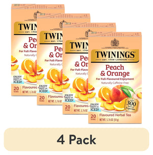 () Twinings Peach & Orange Herbal Tea Bag, 20 Count Box