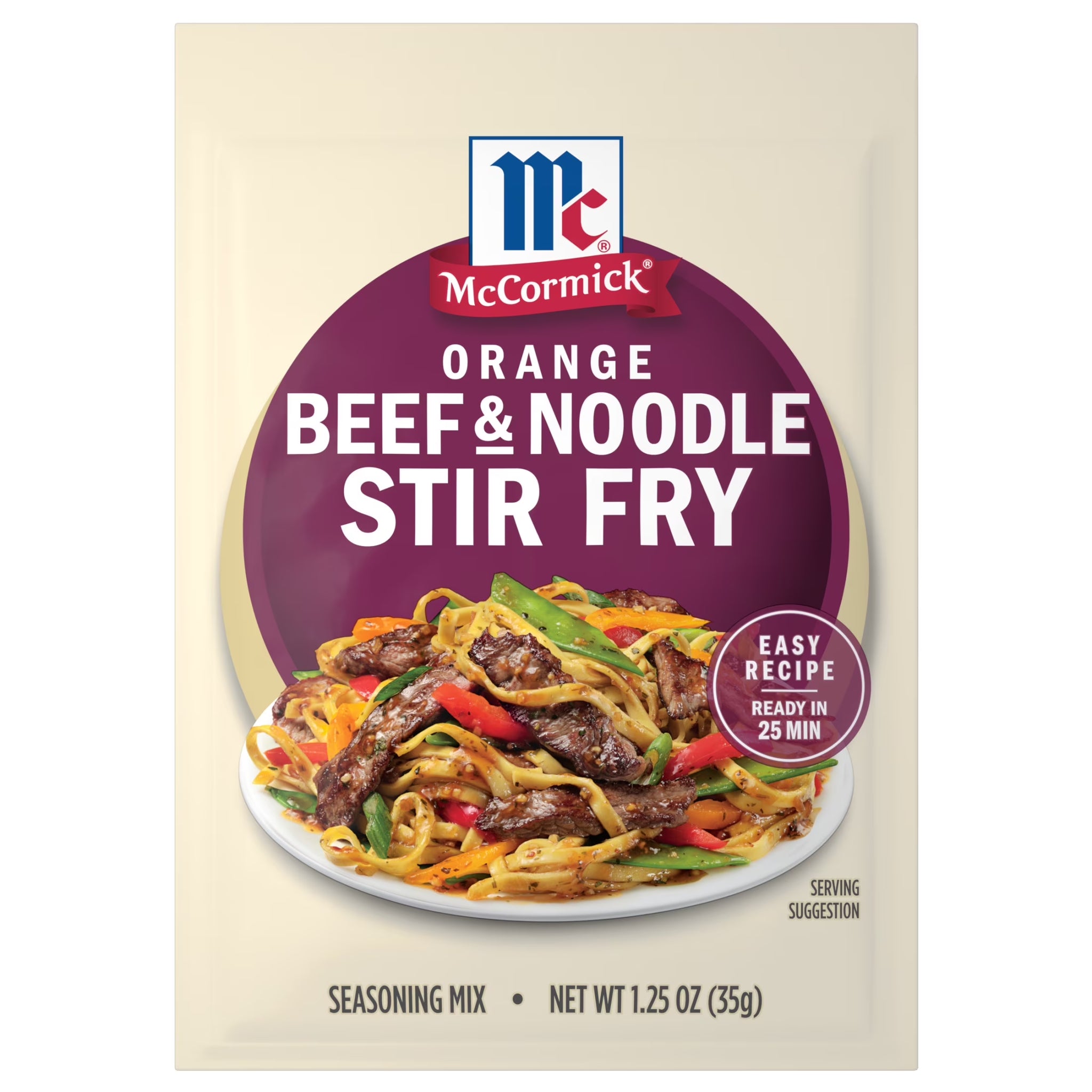 Mccormick Orange Beef & Noodle Stir Fry Seasoning Mix, 1.25 Oz Pouch