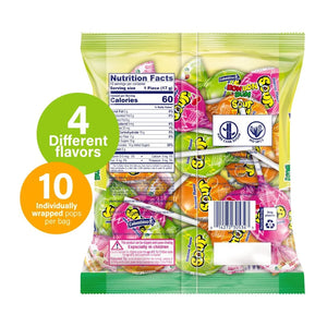(2 Pack) Colombina Bon Bon Bum Bubble Gum Pops Sour 6Oz (Pack of 12)