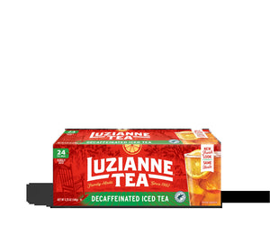 Luzianne Decaffeinated Black Iced Tea Bags, 24 Count