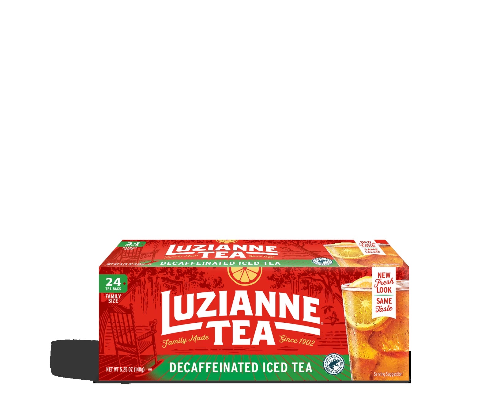 Luzianne Decaffeinated Black Iced Tea Bags, 24 Count