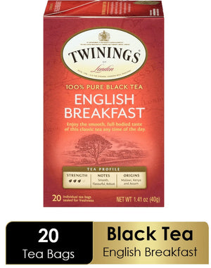 Twinings of London English Breakfast 25 Ct Tea Bags 1.76 Oz. Box