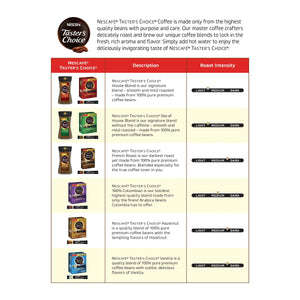 NESCAFE TASTER'S CHOICE House Blend Instant Coffee 6-0.1 Oz. Single Serve Packets