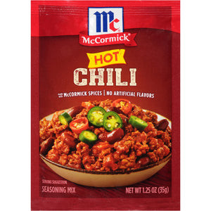 Mccormick Hot Chili Seasoning Mix, 1.25 Oz Envelope