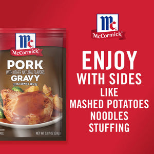 Mccormick No Artificial Flavors Pork Gravy Seasoning Mix, 0.87 Oz Envelope