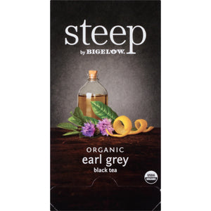 Steep Organic Black Tea, Earl Grey, Tea Bags, 20 Ct