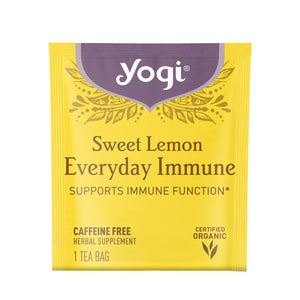 Yogi Tea, Sweet Lemon Everyday Immune, 16 Herbal Tea Bags, Caffeine Free