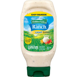 Hidden Valley Original Ranch Light Salad Dressing and Topping, 16 Ounce Bottle