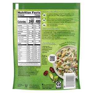 (4 pack ) Knorr No Artificial Flavors Creamy Garlic Spiral Pasta Cooks in 8 Minutes , 4.4 Oz Regular Pouch