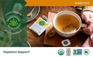 Traditional Medicinal Lemon Ginger, Caffeine-Free Tea Bags, 16 Count