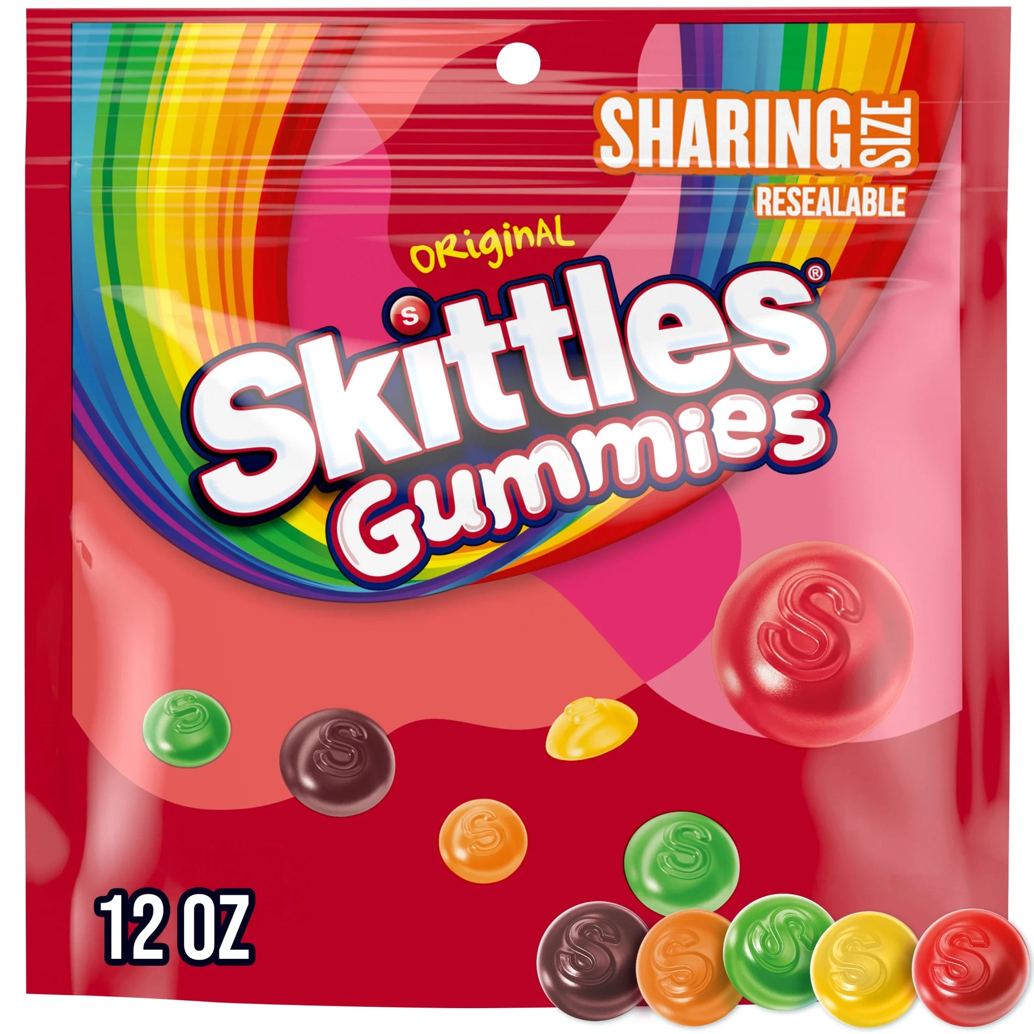 Skittles Gummies Original Gummy Candy, Sharing Size - 12 Oz Bag