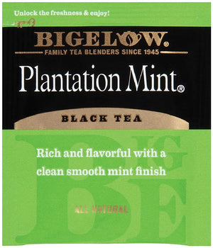 Bigelow Perfectly Mint Black Tea Bags, 1 Box (Quantity)