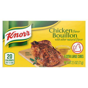 Knorr Shelf Stable Cubes Chicken Bouillon, 2.5 Oz, 6 Pack Box