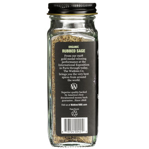 Watkins Gourmet Organic Spice Jar, Rubbed Sage, .70 Oz