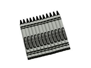 Crayola Bulk Crayons, 12 Count, Black