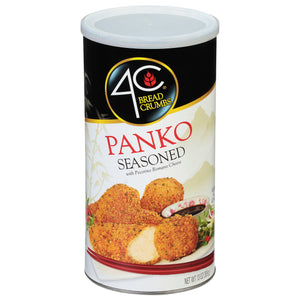 4C® Japanese Style Seasoned Panko Bread Crumbs 13 Oz. Canister Serving Size: 1/2 Cup (28G) Servings per Container: about 13