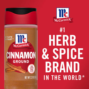 Mccormick Kosher Ground Cinnamon, 2.37 Oz Bottle
