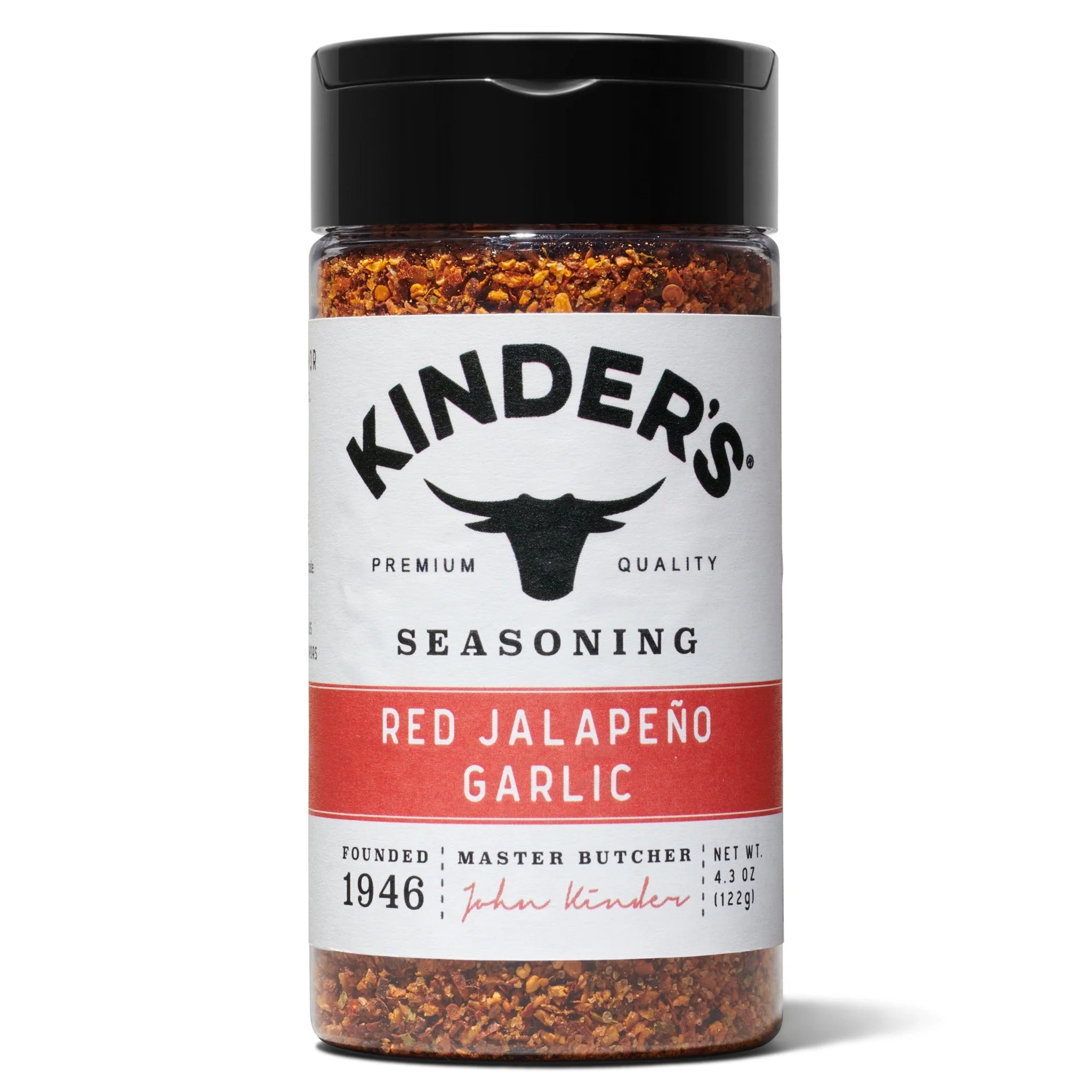 Kinder'S Red Jalapeno Garlic Seasoning, 4.3 Oz