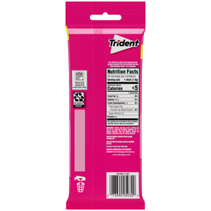 Trident Sugar Free Gum, Bubblegum, 3 Packs of 14 Regular Size Pieces (42 Total Pieces)
