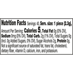 Ice Breakers Ice Cubes Wintergreen Sugar Free Chewing Gum, Bottle 3.24 Oz, 40 Pieces