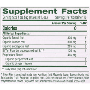 Traditional Medicinals Tea, Breathe Easy, Tea Bags, 16 Count