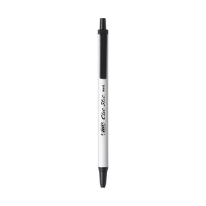 BIC Clic Stic Retractable Ball Pen, Versatile Medium Point, Black, 60 Count