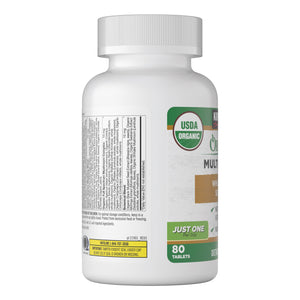 Kirkland Signature USDA Organic Multivitamin, 80 Coated Tablets