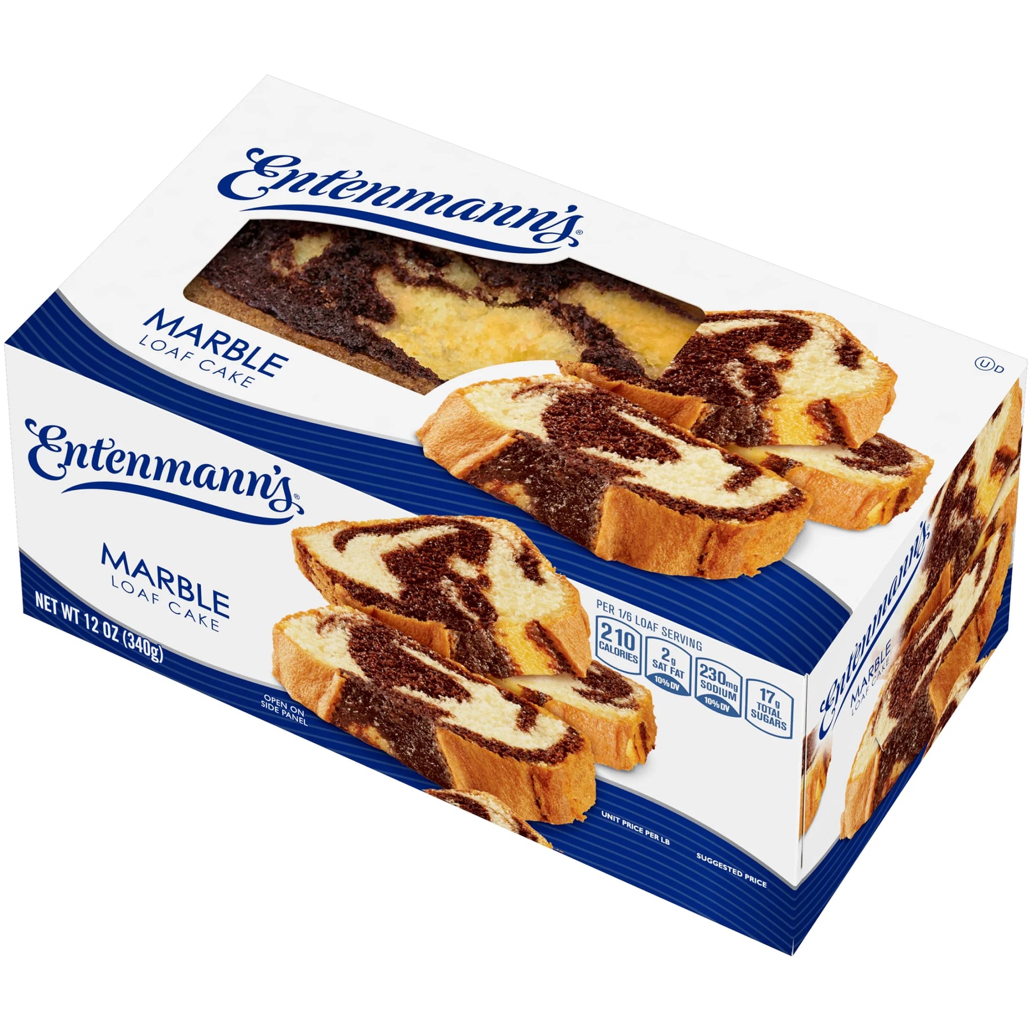 Entenmann'S Marble Loaf Cake, 12 Oz, Chocolate Loaf Cake, Box