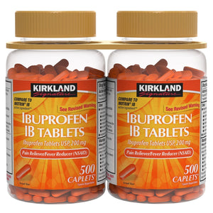 Kirkland Signature Ibuprofen IB, 200 Mg, 1,000 Caplets