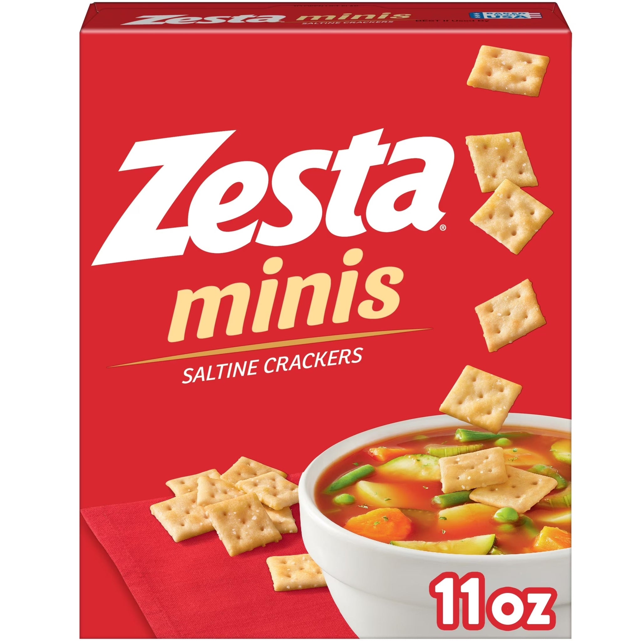 Zesta Minis Original Saltine Crackers, Soup Crackers, 11 Oz