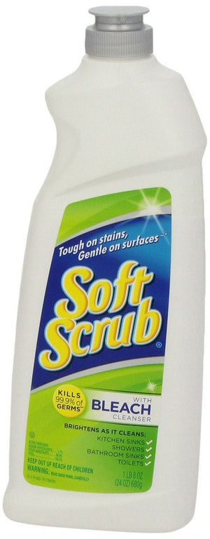 Soft Scrub Cleanser with Bleach, 24 Oz