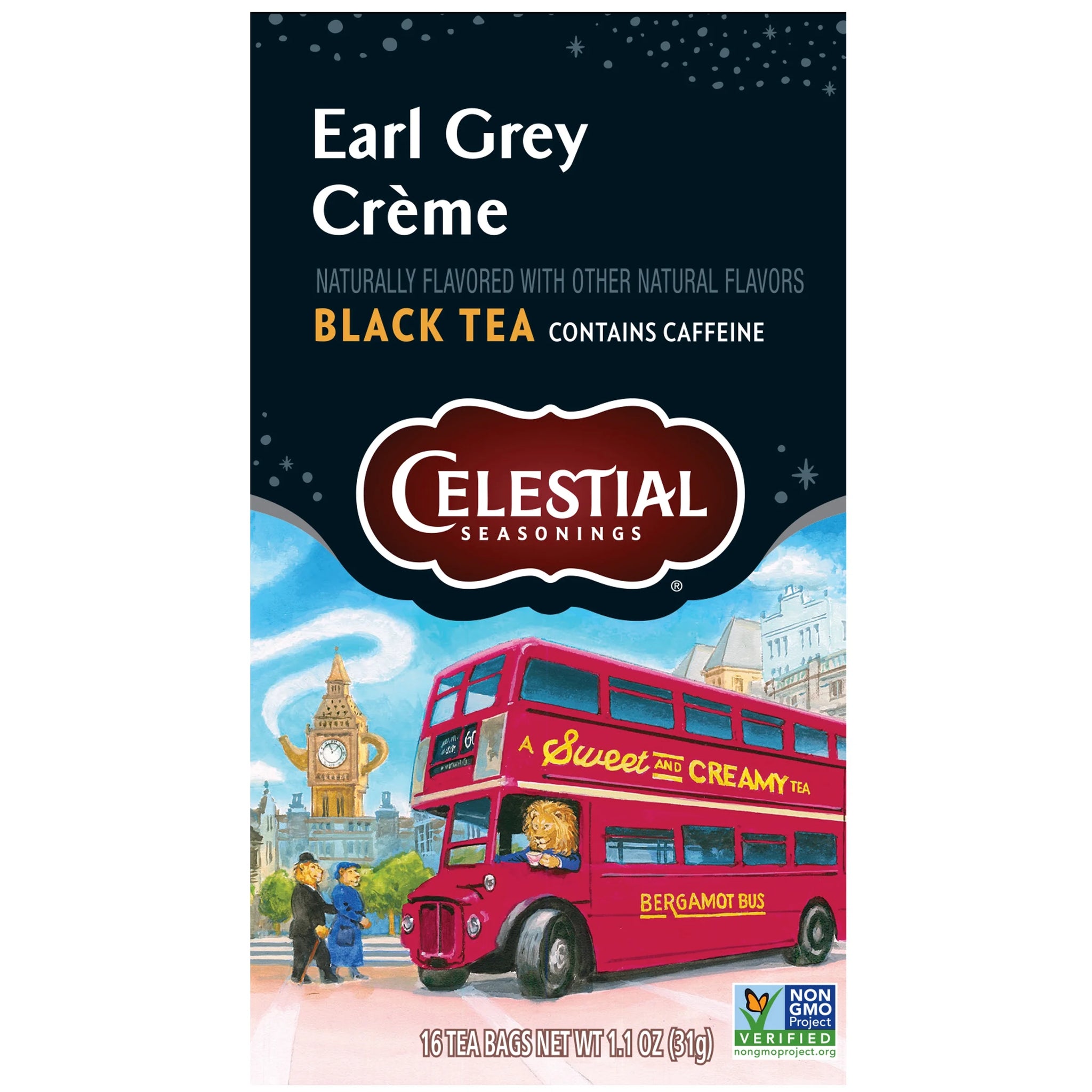 Celestial Seasonings Earl Grey Crème Black Tea Bags, 16 Count