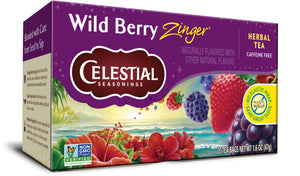 Celestial Seasonings Wild Berry Zinger Caffeine-Free Herbal Tea Bags (20 Count)