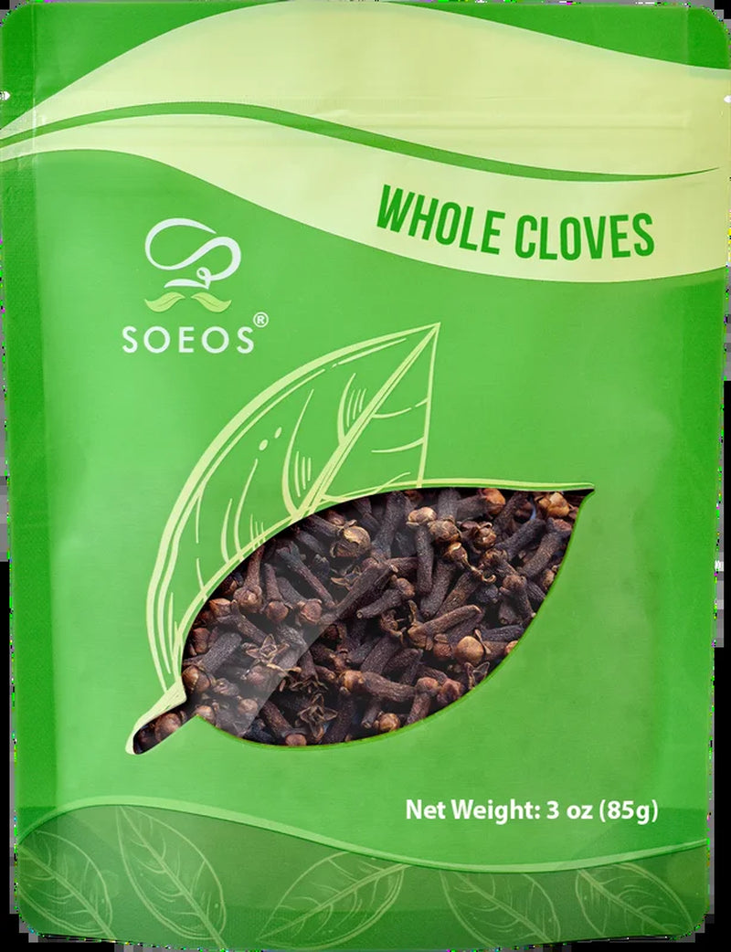 Soeos Whole Cloves, 3 Oz (85G), Premium Quality Whole Cloves for Cooking, Baking, and Spices