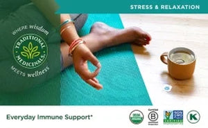 Traditional Medicinal Tea Stress Ease Immune, Organic Tea Bags, 16 Count