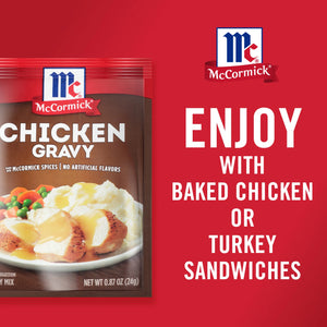 Mccormick No Artificial Flavors Chicken Gravy Mix, 0.87 Oz Envelope