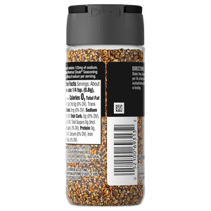 Mccormick Grill Mates Gluten Free 25% Less Sodium Montreal Steak Seasoning, 3.18 Oz Bottle