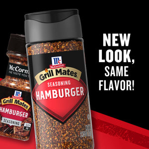 Mccormick Grill Mates Gluten Free Hamburger Seasoning, 2.75 Oz Bottle