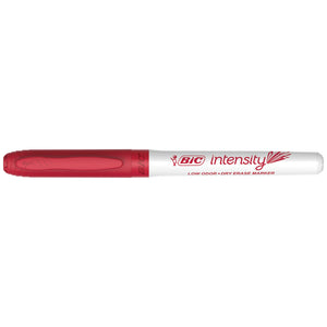 BIC Intensity Red Low Odor Dry Erase Markers, Fine Tip, 12-Count Pack