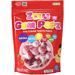 ZOLLIPOPS GUM Pops 5.6Oz Resealable Pouch - Enjoy a Burst of Flavor of Lollipops with Gum in a Convenient Resealable Pouch