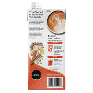 Yogi Barista Classic Organic Chai Latte, Black Tea Concentrate, 32 Fl Oz Carton, 1 Pack