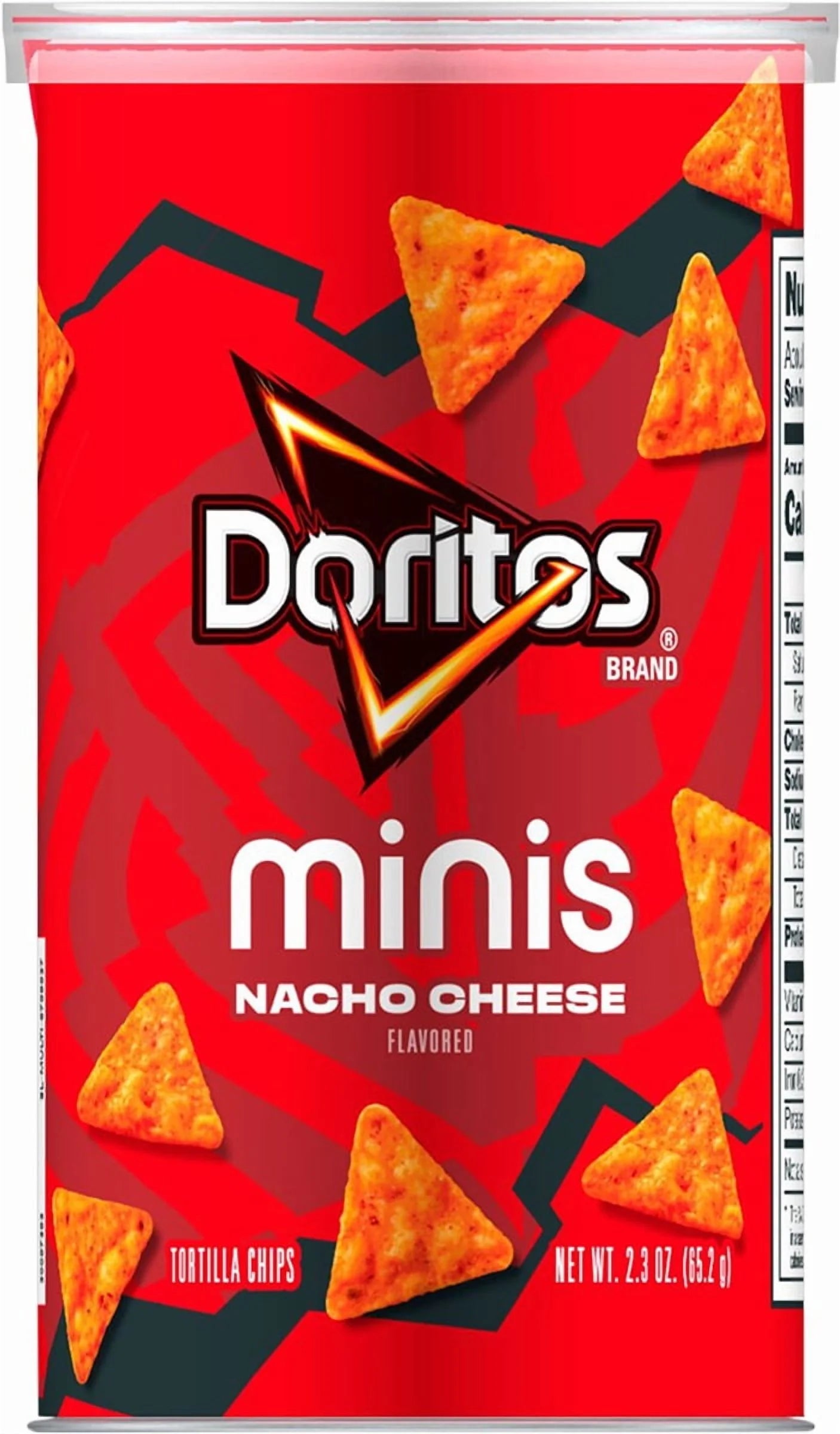 Doritos 1.95 oz Minis Nacho Cheese Flavored Tortilla Chips Single Serve Canister 1.95 Oz