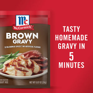 Mccormick No Artificial Flavors Brown Gravy Mix, 0.87 Oz Envelope