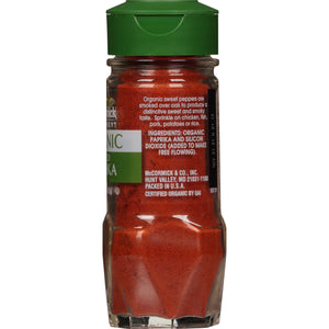 Mccormick Gourmet Organic Smoked Paprika, 1.620 Oz Bottle