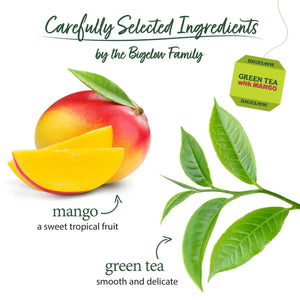 () Bigelow Green Tea with Mango, Tea Bags, 20 Count