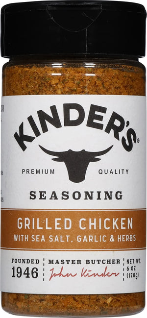 Kinder'S Grilled Chicken Seasoning Blend with Garlic, Sea Salt, and Herbs, 6 Oz