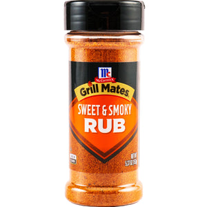 Mccormick GRILL MATES Gluten Free Sweet & Smoky Rub, 5.370 Oz Bottle