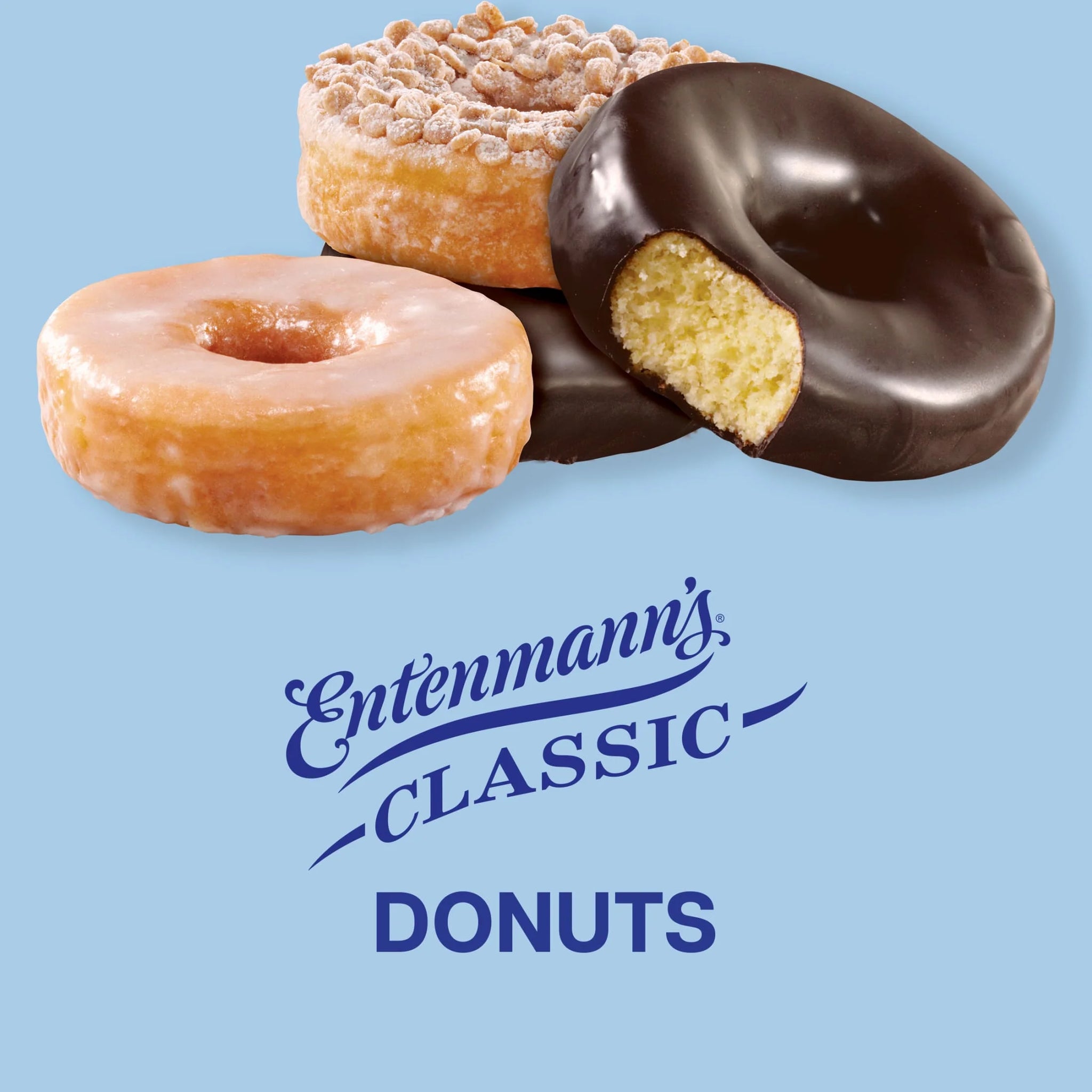 Entenmann'S Classic Assorted Donuts, 8 Count, Donuts, 16.8 Oz Variety Pack