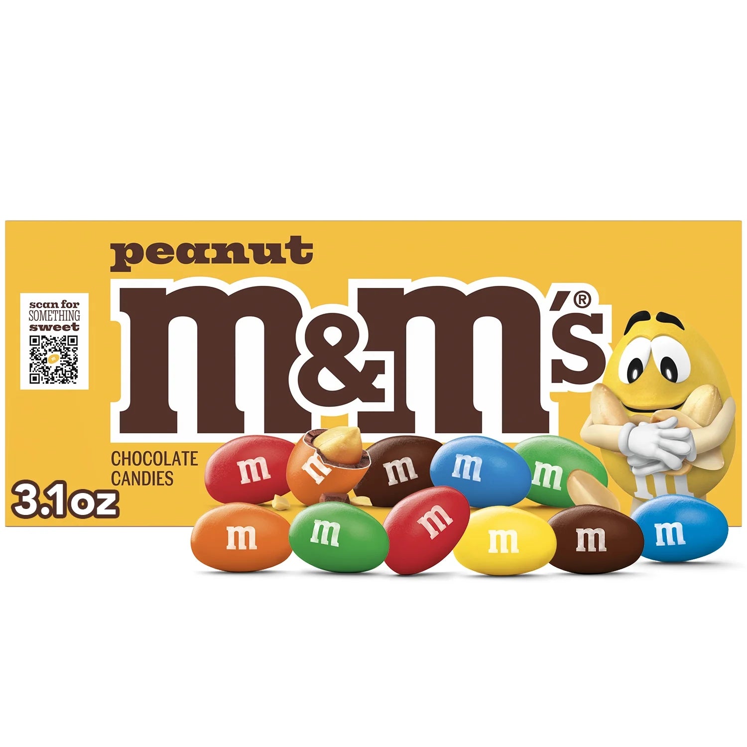M&M'S Peanut Milk Chocolate Candy Theater Box - 3.1 Oz Box