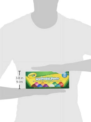 Crayola Washable Kids Paint Set of 10 Bottles (2 Fl Oz/59Ml)
